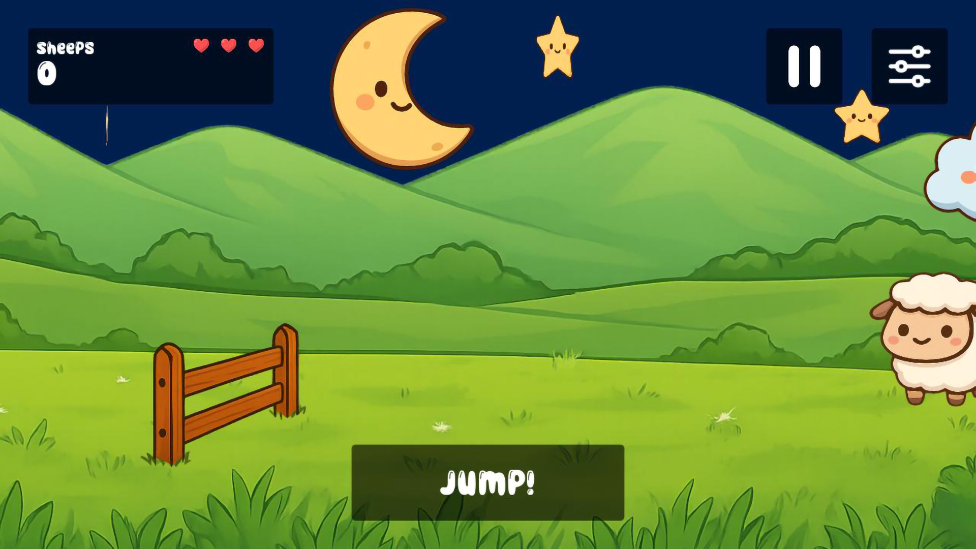 Counting Sheep Jump! - Sheep jumping over a fence